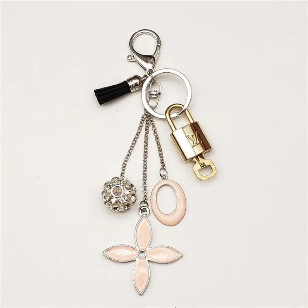 Louis Vuitton Gold Lock 🔒 Authentic LV Key + Unbranded Flower Bag Charm
